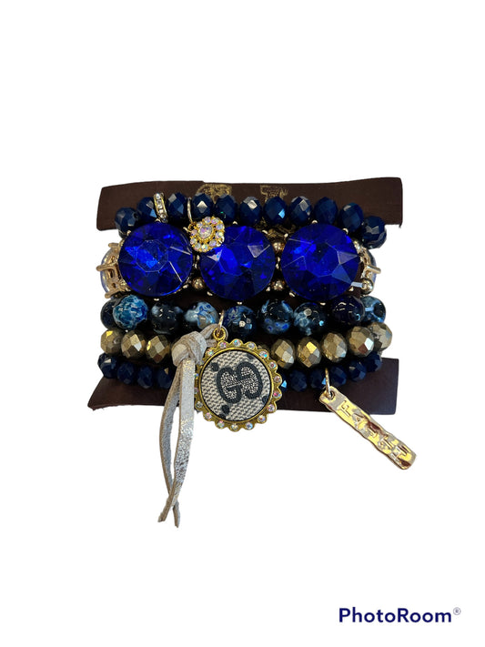 Royal Blue Gucci Bracelet Stack