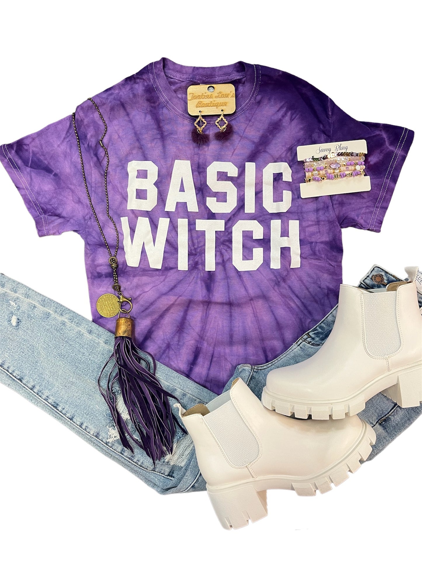 Basic Witch Purple Tie-Dye Tee