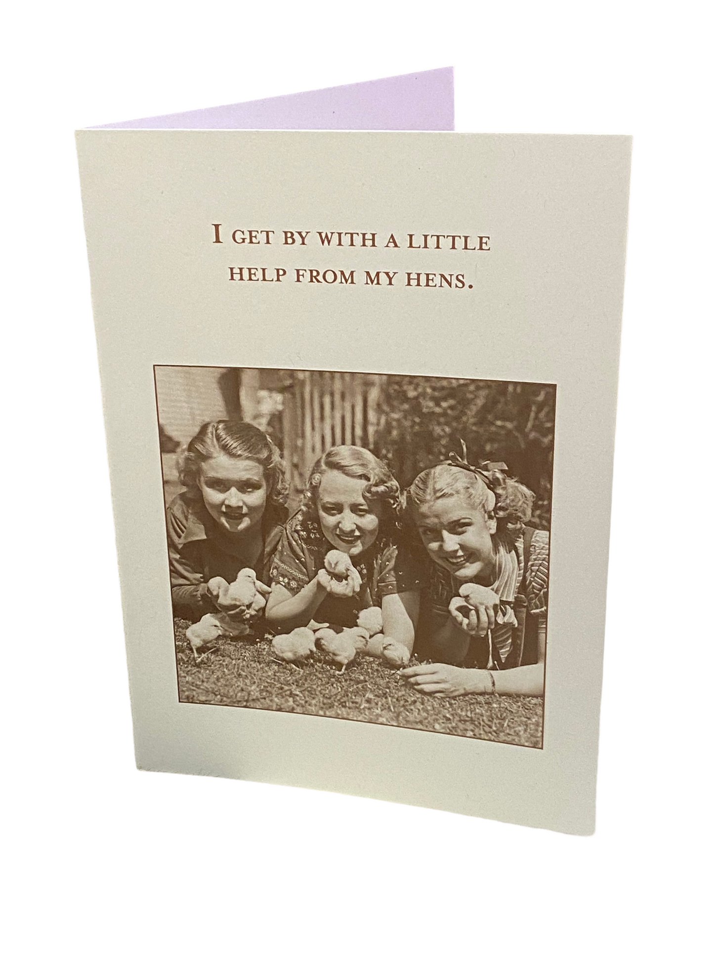 I Get By Greeting Card (Friendship)