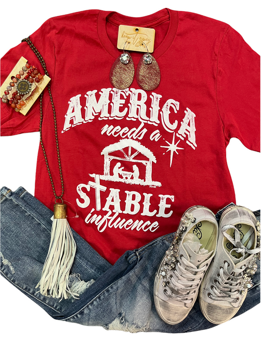 America Needs A Stable Influence Tee