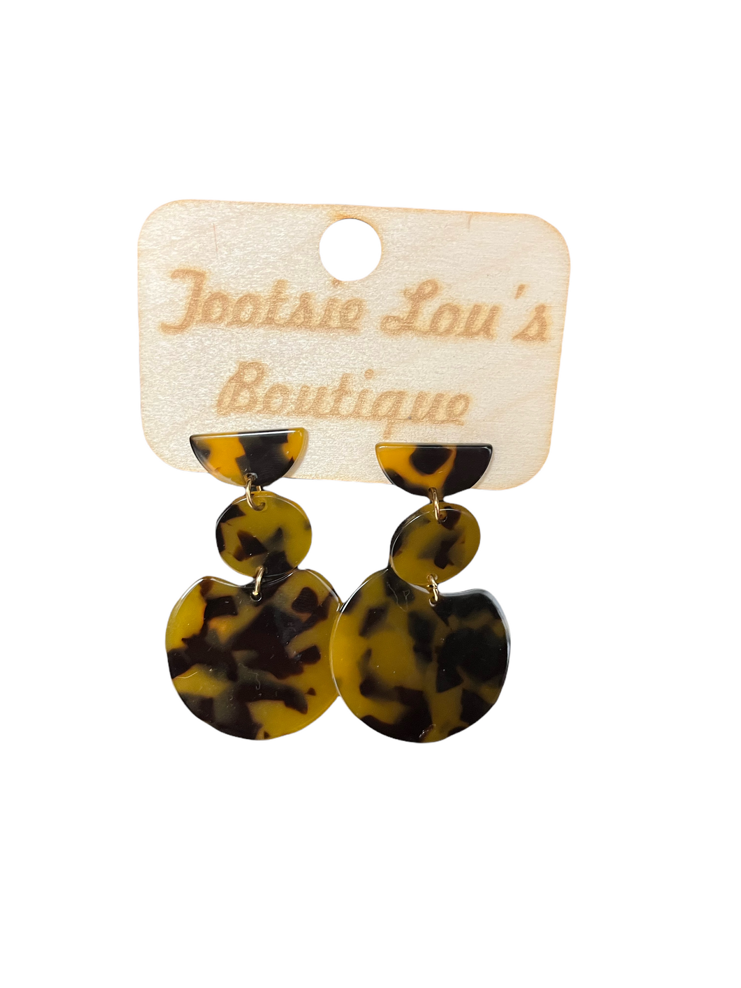 Triple Tortoise Earrings