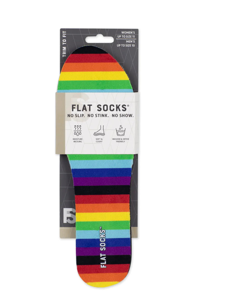Flat Socks - Rainbow